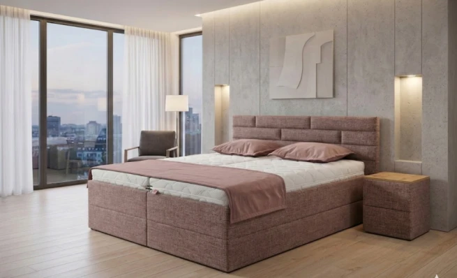 Čalouněná postel Merkur