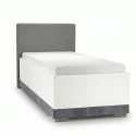 Postel Modul 100x200 cm vysoká 62 cm - šedobílá