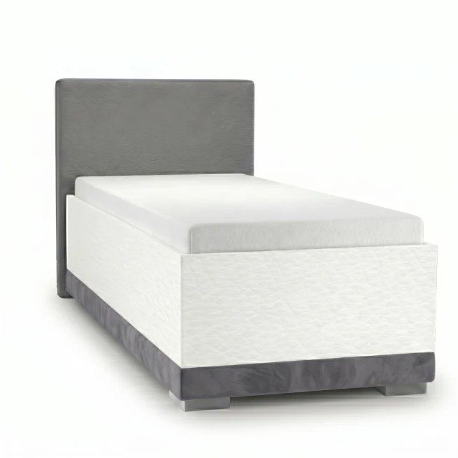 Postel Modul 100x200 cm vysoká 62 cm - šedobílá