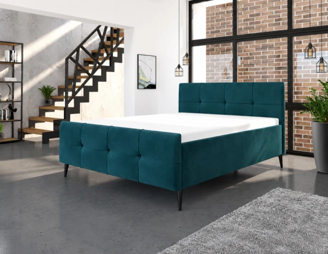 Vysoká postel Modulus K 140x200 - petrolejová