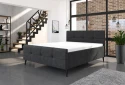 Vysoká postel Modulus K 180x200 - tmavě šedá