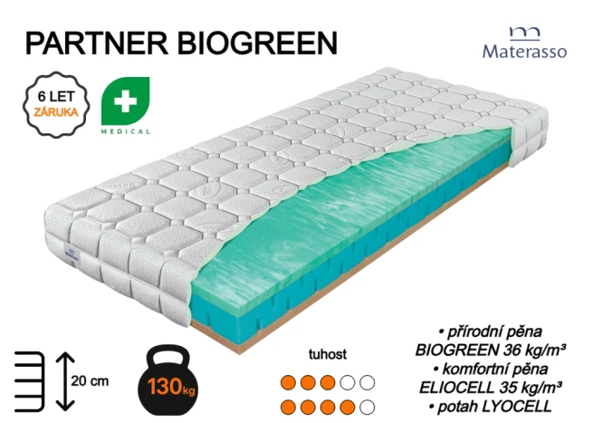 Matrace Partner biogreen +16 620 Kč