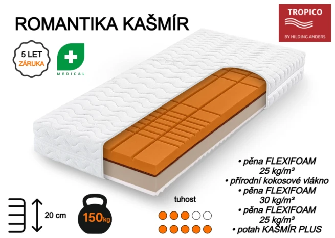 Matrace Romantika Kašmír +17 135 Kč