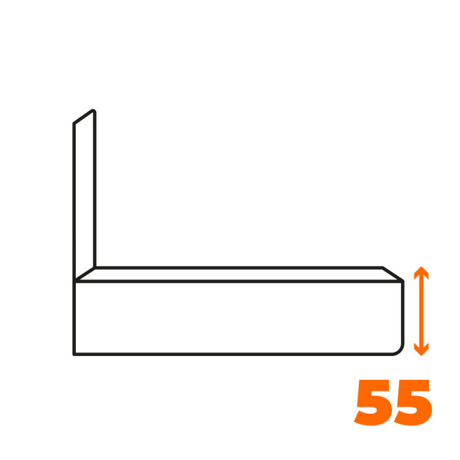 Ložná plocha výška 55 cm +600 Kč