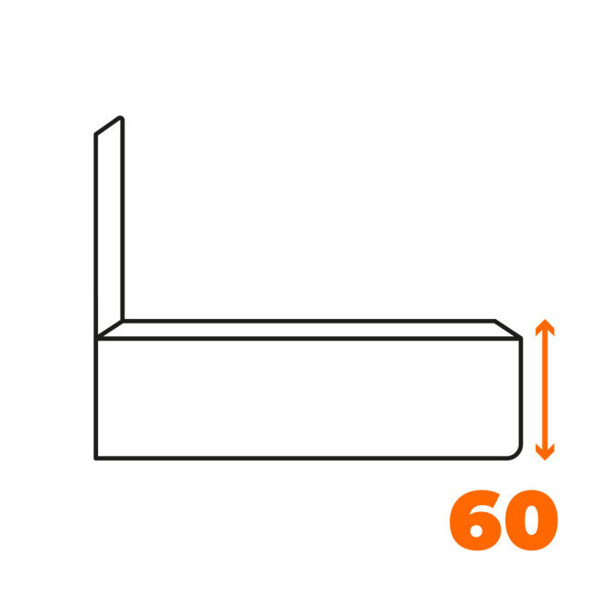 Ložná plocha výška 60 cm +1 200 Kč