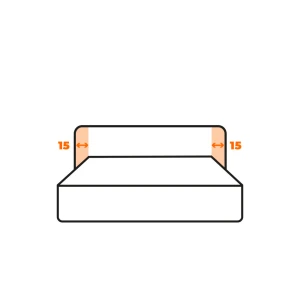 Přesah 15 cm na každou stranu +1 400 Kč