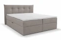Postel boxspring Nepál 180x220 s úložným prostorem - šedá