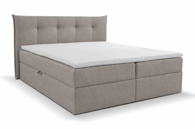 Postel boxspring Nepál 180x220 s úložným prostorem - šedá