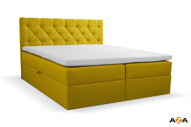 Postel boxspring Nixon 290x200 s úložným prostorem - výběr barev