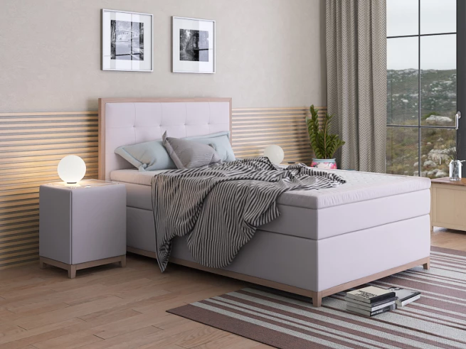Postel boxspring Bella 140x220 cm - možnost úprav - výběr barev