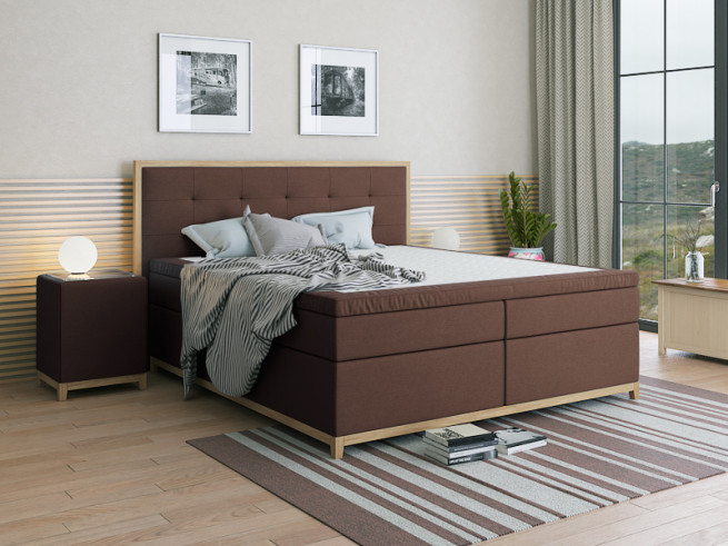 Postel boxspring Bella 190x200 cm - možnost úprav - výběr barev