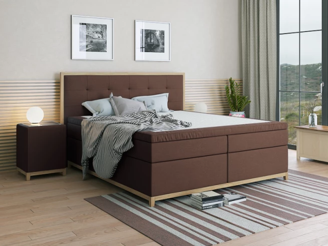 Postel boxspring Bella 190x220 cm - možnost úprav - výběr barev