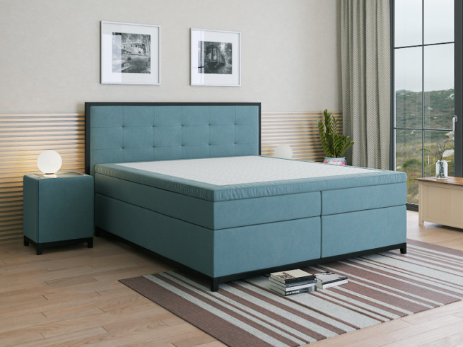 Postel boxspring Bella 150x200 cm - možnost úprav - výběr barev