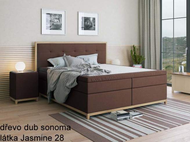 Postel boxspring Bella 190x200 cm - možnost úprav - výběr barev