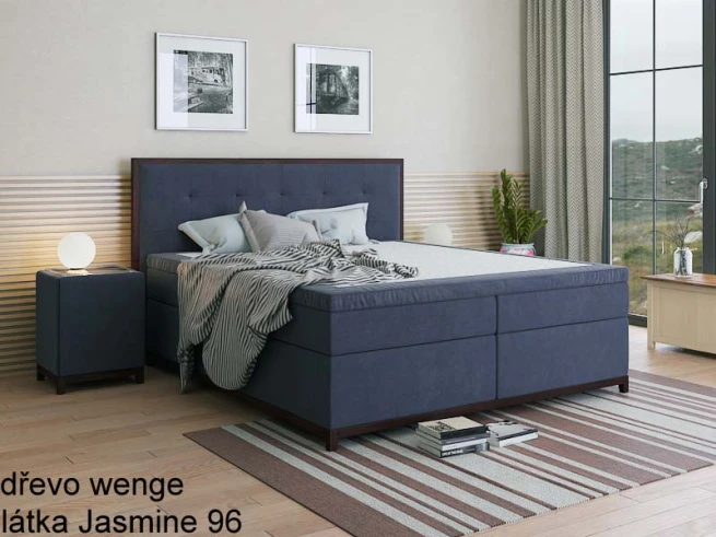 Postel boxspring Bella 230x200 cm - možnost úprav - výběr barev
