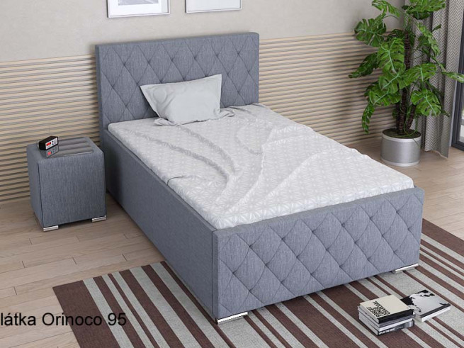 Čalouněná postel Adel 130x220 vysoká 60 cm