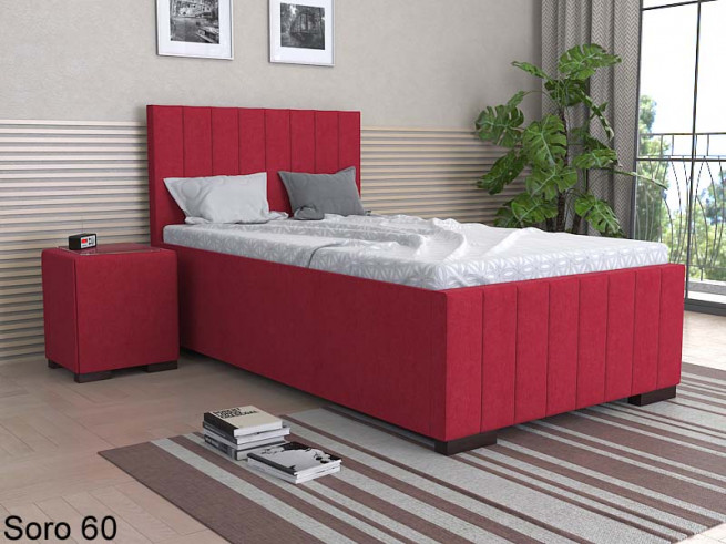 Vysoká čalouněná postel Alex 130x220 cm - výběr barev
