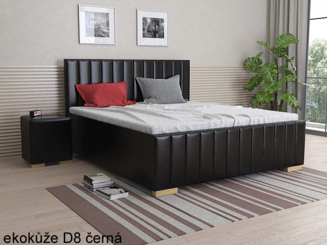 Vysoká čalouněná postel Alex 150x200 cm - výběr barev