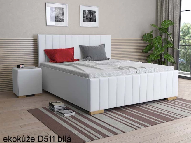 Vysoká čalouněná postel Alex 280x220 cm - výběr barev