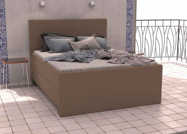 Postel boxspring Matyas 250x200 s úložným prostorem - výběr barev