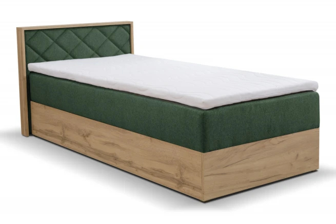 Postel boxspring Palermo 90x220 cm s úložným prostorem