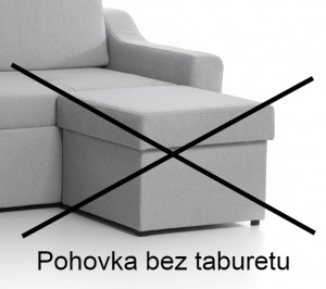 Pohovka Alfa bez taburetu -2 190 Kč