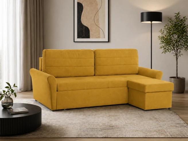 Rohová rozkládací pohovka na každodenní spaní 160x200 Lena 2