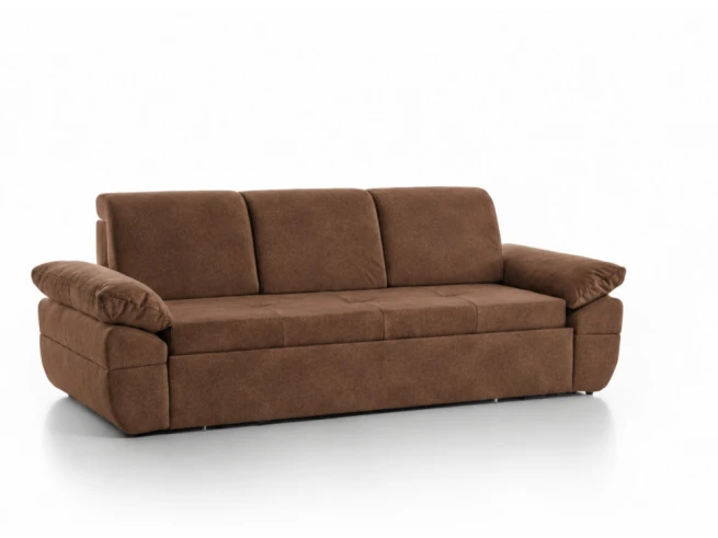 Rozkládací pohovka na každodenní spaní 160x200 Lux - hnědá