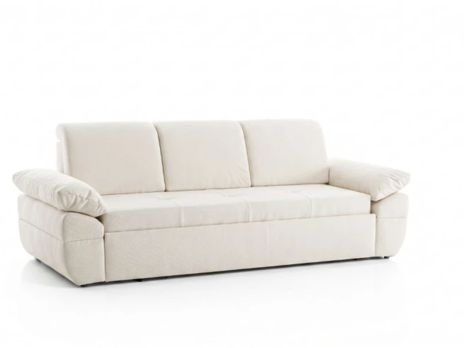 Rozkládací pohovka na každodenní spaní 160x200 Lux - krémová