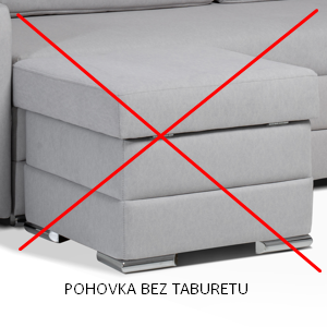 Pohovka Torino bez taburetu -2 490 Kč