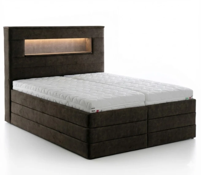 Čalouněná postel Polar s LED osvětlením 150x200 cm
