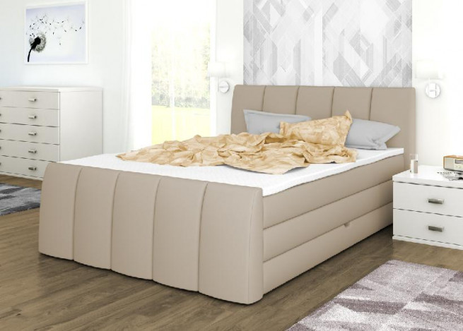 Postel boxspring London 130x220 s úložným prostorem - výběr barev