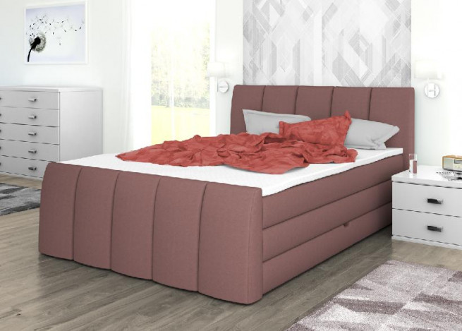 Postel boxspring London 130x200 s úložným prostorem - výběr barev