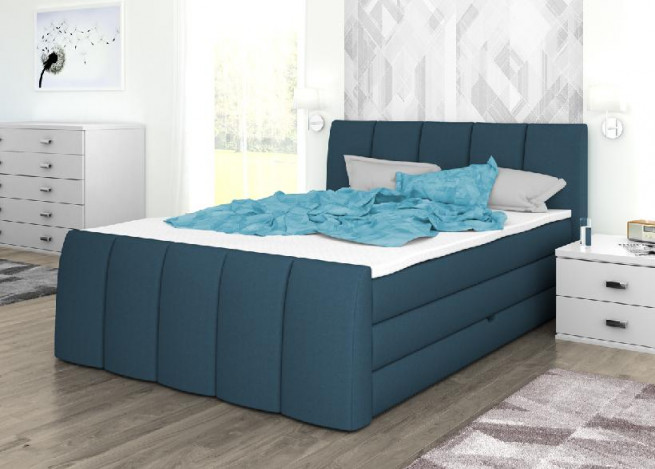 Postel boxspring London 150x220 s úložným prostorem - výběr barev