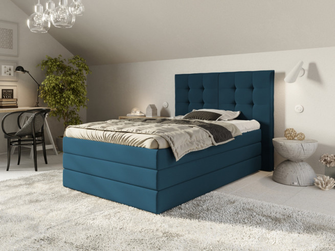 Postel boxspring Stela 130x220 s úložným prostorem - výběr barev