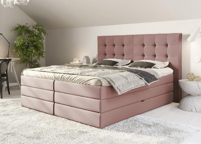 Postel boxspring Stela 200x220 s úložným prostorem - výběr barev