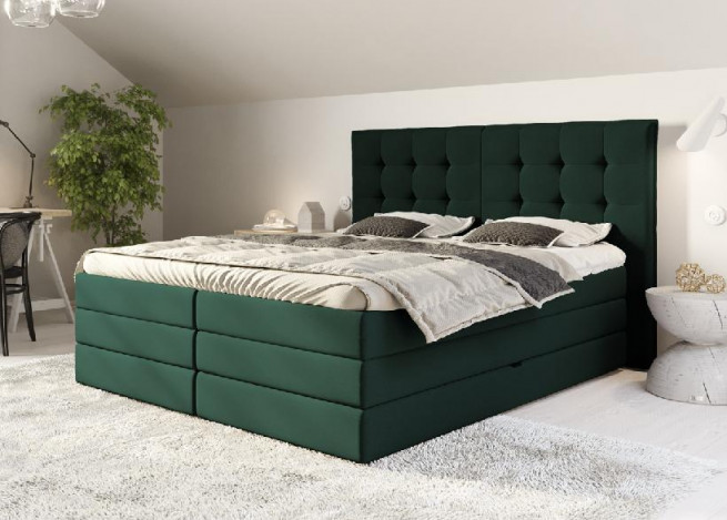 Postel boxspring Stela 210x200 s úložným prostorem - výběr barev