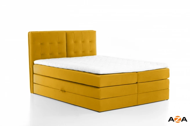 Postel boxspring Stela 220x220 s úložným prostorem - výběr barev