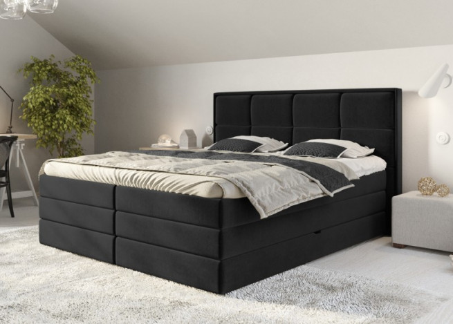 Postel boxspring Samara 240x200 s úložným prostorem - výběr barev