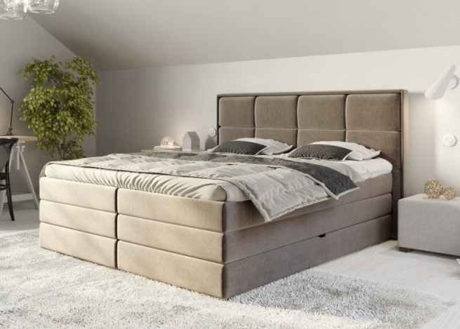 Postel boxspring Samara 150x220 s úložným prostorem - výběr barev