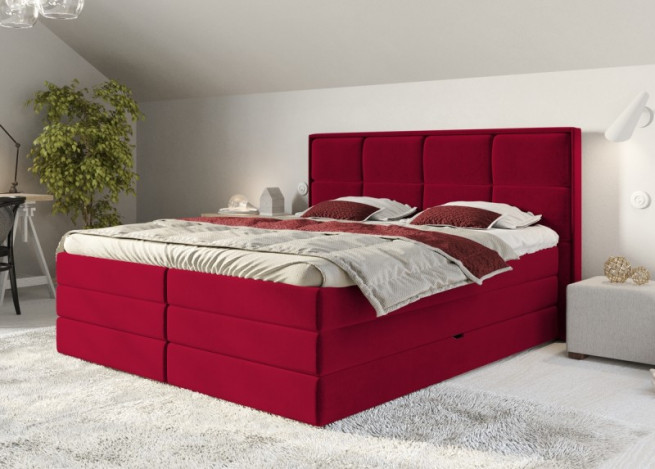 Postel boxspring Samara 180x220 s úložným prostorem - výběr barev