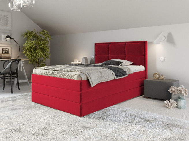 Postel boxspring Samara 110x220 s úložným prostorem - výběr barev