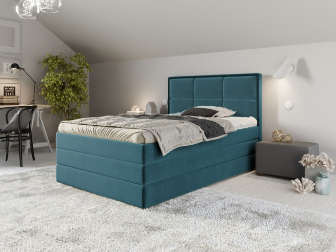 Postel boxspring Samara 90x220 s úložným prostorem - výběr barev