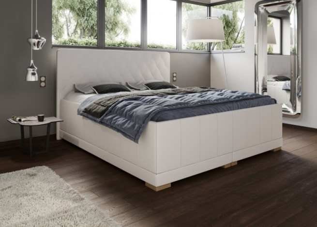 Nadrozměrná čalouněná postel Verona 240x200cm vysoká 55 cm
