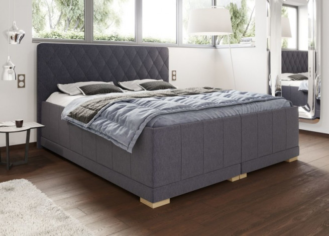 Nadrozměrná čalouněná postel Verona 220x200cm vysoká 55 cm