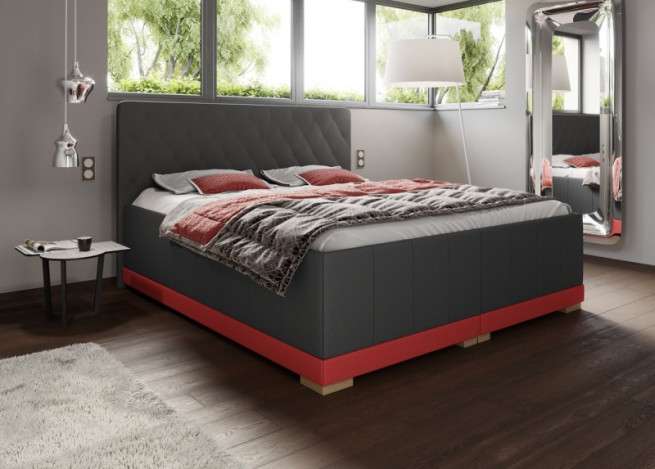 Čalouněná postel Verona 170x220 vysoká 55 cm