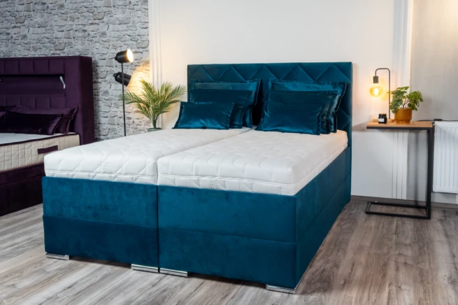 Vysoká postel Atlanta 200x200 cm - výběr barev