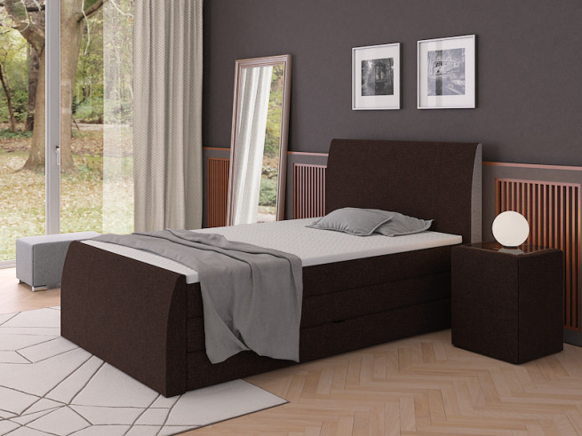 Postel boxspring Preston 140x220 s úložným prostorem - výběr barev