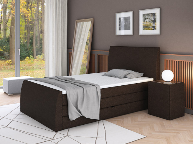 Postel boxspring Preston 100x200 s úložným prostorem - výběr barev