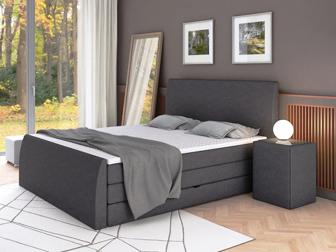 Postel boxspring Preston 180x200 s úložným prostorem - výběr barev